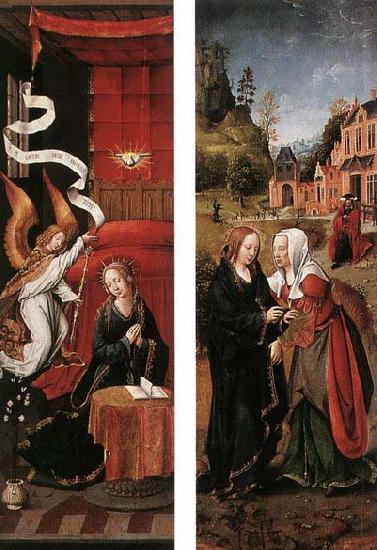 unknow artist Annunciation and Visitation oil painting image